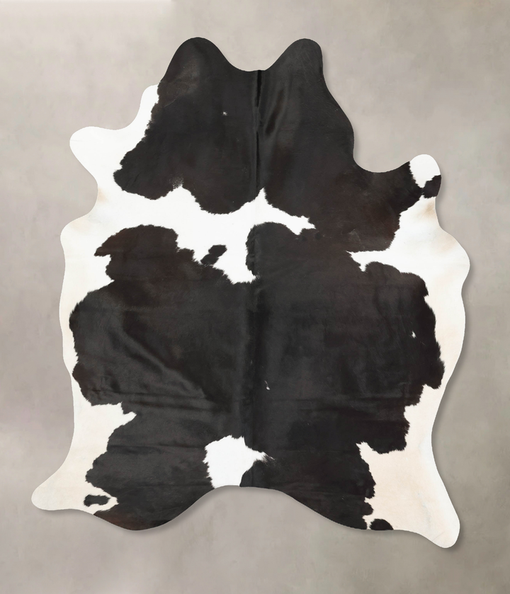 Black and White X-Large Brazilian Cowhide Rug 7'10"H x 5'11"W #B15973 by Hudson Hides