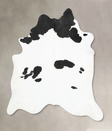 Black and White XX-Large Brazilian Cowhide Rug 7'9"H x 6'8"W #B15974 by Hudson Hides