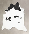 Black and White XX-Large Brazilian Cowhide Rug 7'9