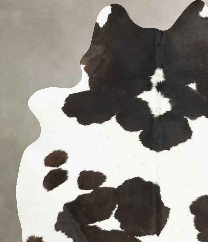 Black and White X-Large Brazilian Cowhide Rug 7'11"H x 6'1"W #B15975 by Hudson Hides