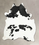 Black and White XX-Large Brazilian Cowhide Rug 8'4"H x 6'6"W #B15976 by Hudson Hides