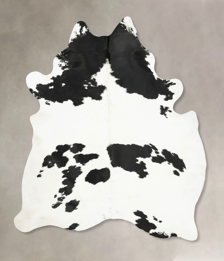 Black and White XX-Large Brazilian Cowhide Rug 8'4"H x 6'6"W #B15976 by Hudson Hides