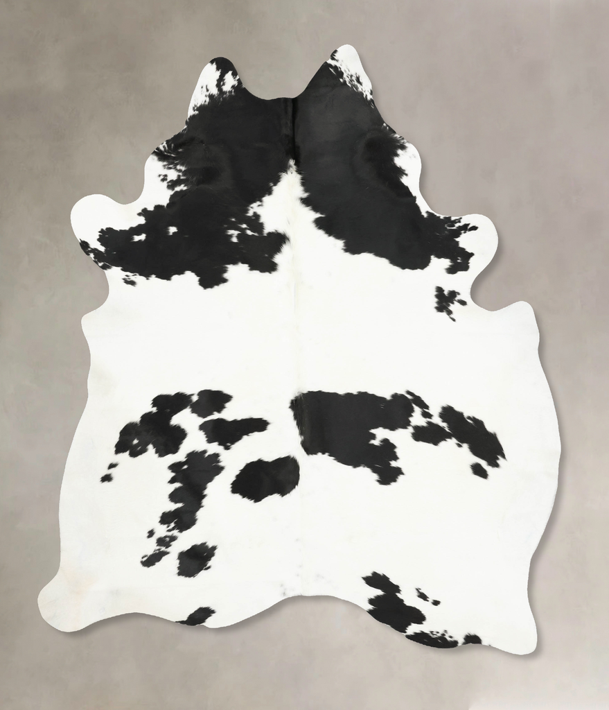 Black and White XX-Large Brazilian Cowhide Rug 8'4"H x 6'6"W #B15976 by Hudson Hides
