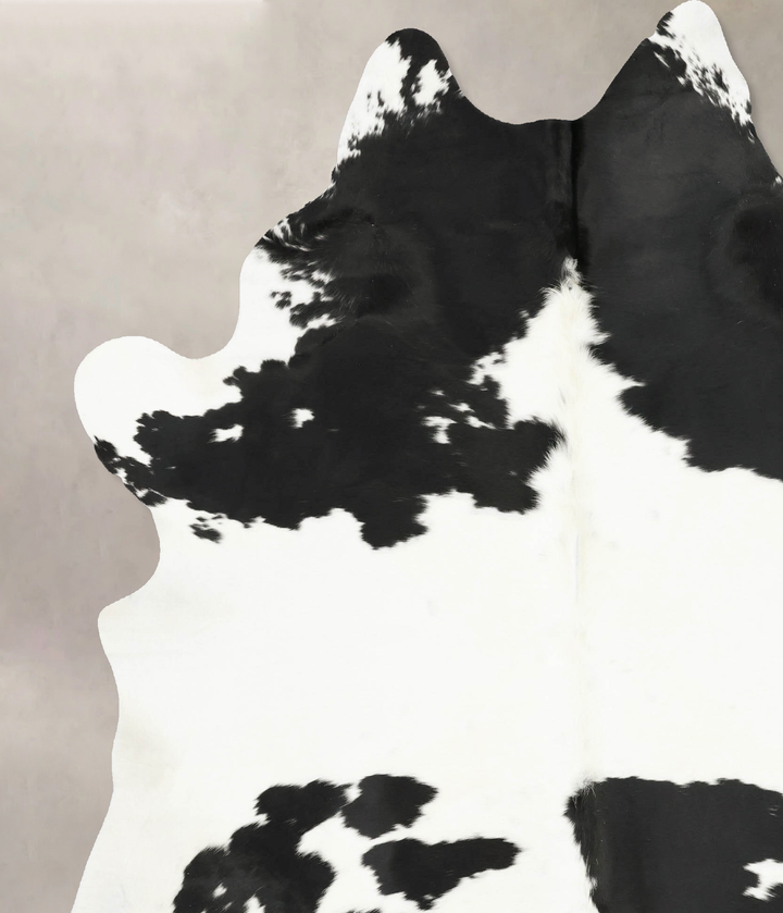 Black and White XX-Large Brazilian Cowhide Rug 8'4"H x 6'6"W #B15976 by Hudson Hides