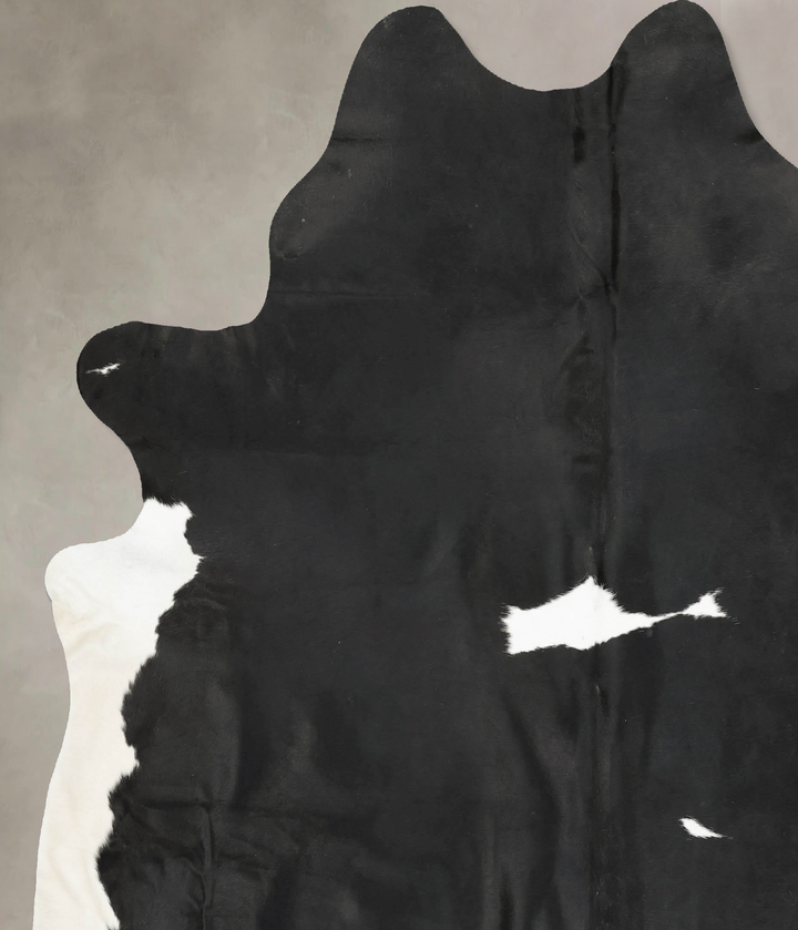 Black and White XX-Large Brazilian Cowhide Rug 8'11"H x 7'3"W #B15977 by Hudson Hides