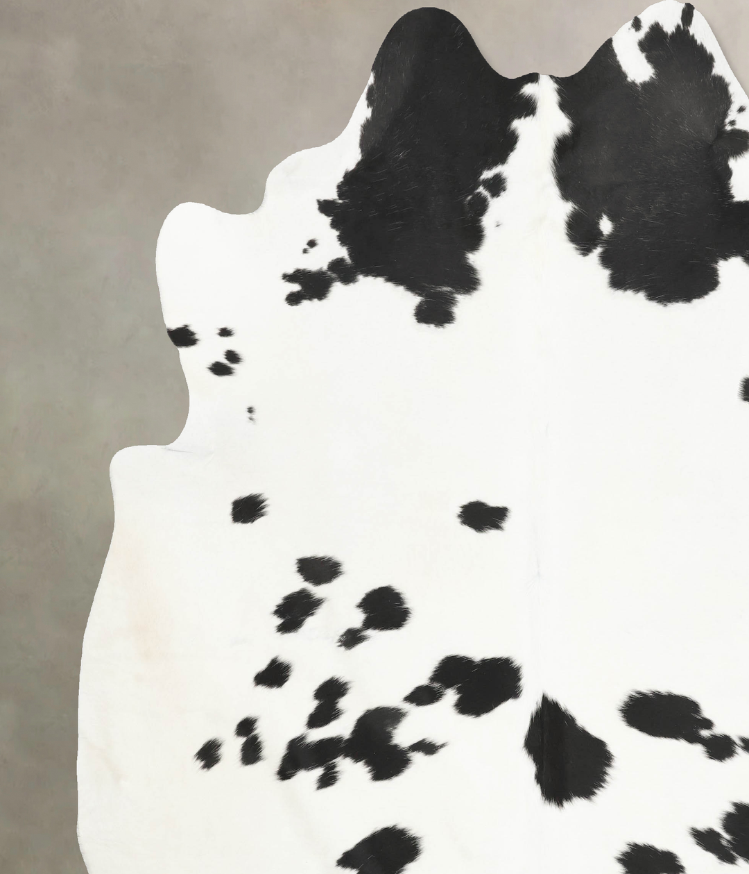 Black and White XX-Large Brazilian Cowhide Rug 9'0"H x 7'8"W #B15978 b