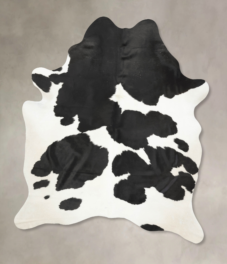 Black and White X-Large Brazilian Cowhide Rug 8'3"H x 6'1"W #B15979 by Hudson Hides