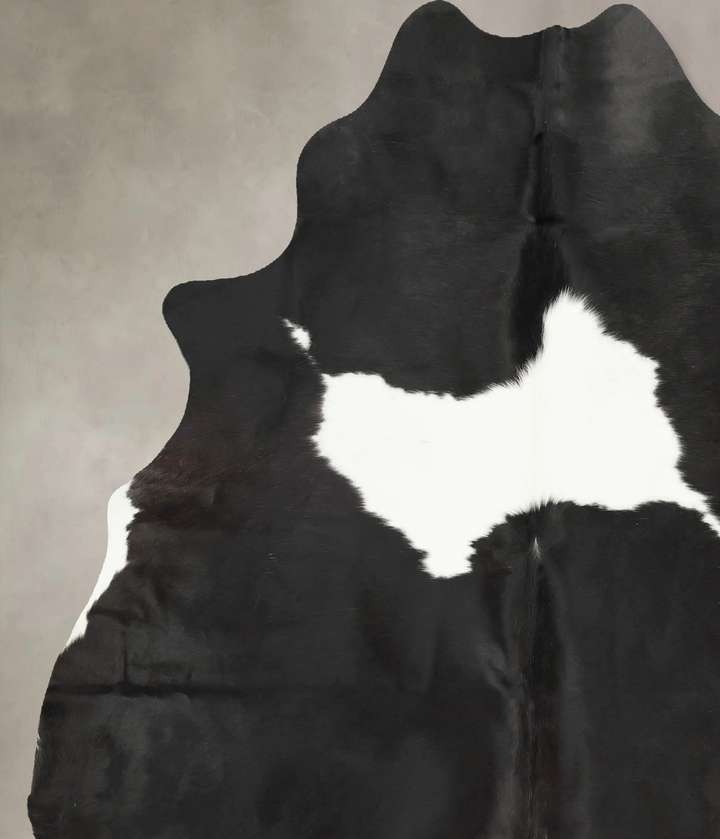 Black and White X-Large Brazilian Cowhide Rug 7'8"H x 6'3"W #B15980 by Hudson Hides