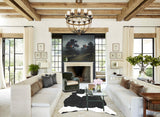 Black and White X-Large Brazilian Cowhide Rug 7'8"H x 6'3"W #B15980 by Hudson Hides