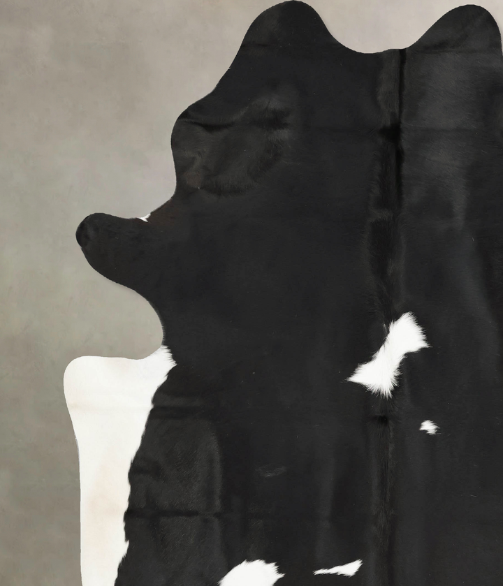 Black and White XX-Large Brazilian Cowhide Rug 8'7"H x 7'2"W #B15981 by Hudson Hides