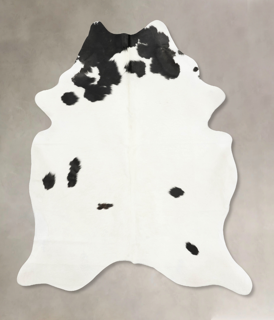 Black and White XX-Large Brazilian Cowhide Rug 8'1"H x 6'4"W #B15983 by Hudson Hides