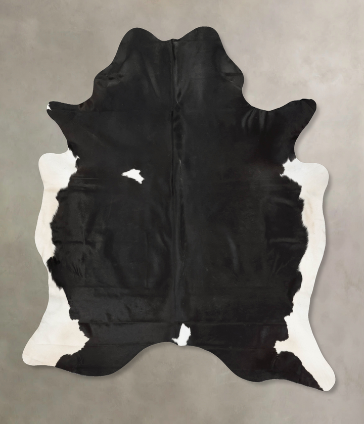 Black and White XX-Large Brazilian Cowhide Rug 9'2"H x 7'10"W #B15984 by Hudson Hides