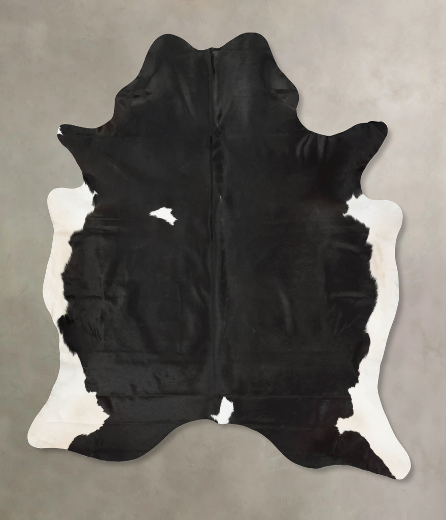 Black and White XX-Large Brazilian Cowhide Rug 9'2"H x 7'10"W #B15984 by Hudson Hides