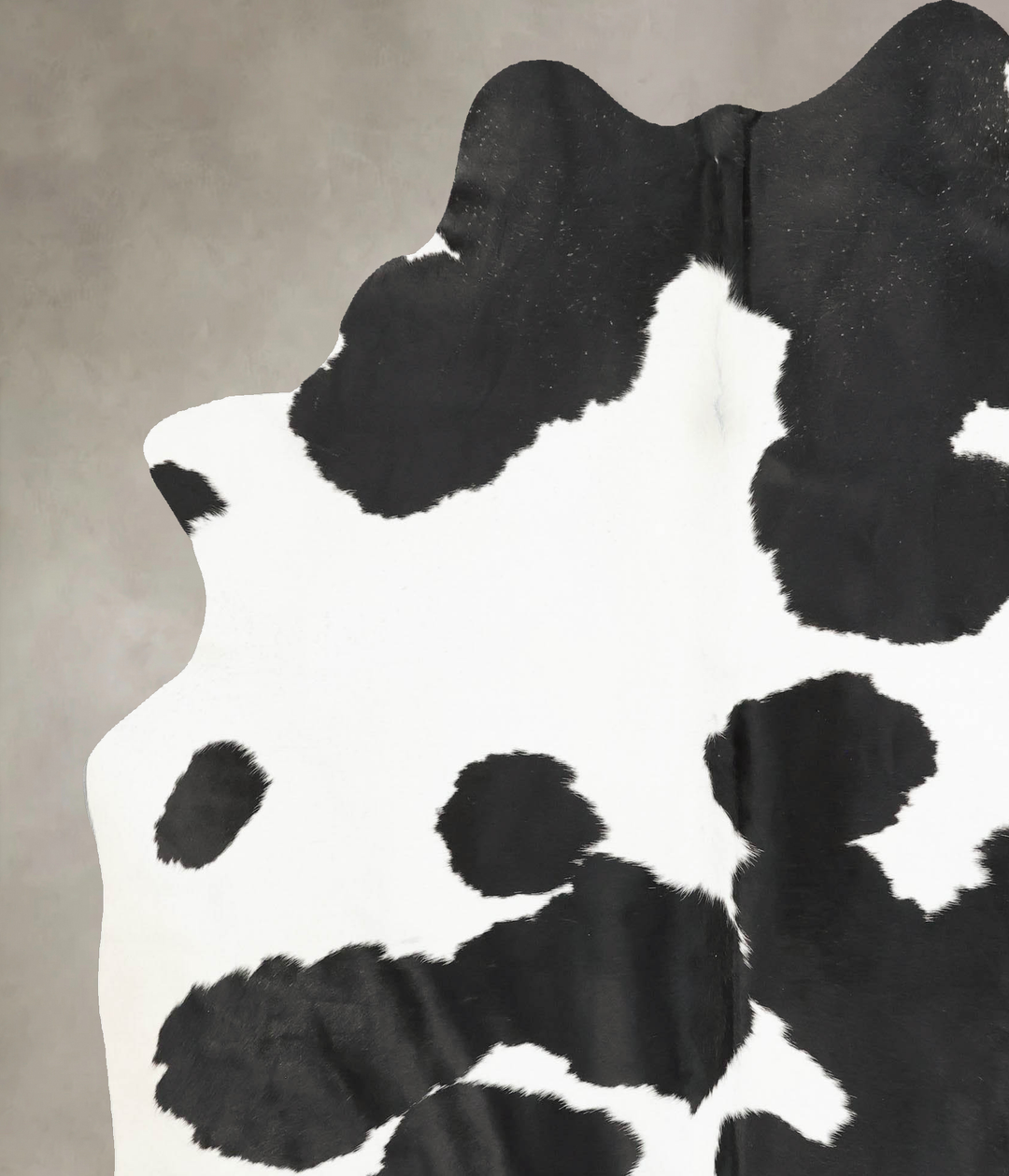Black and White X-Large Brazilian Cowhide Rug 7'6"H x 6'7"W #B15986 by