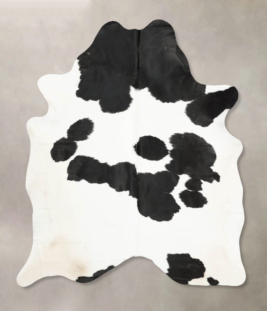 Black and White XX-Large Brazilian Cowhide Rug 8'7"H x 6'9"W #B15988 by Hudson Hides