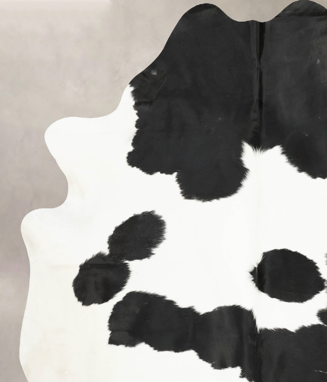 Black and White XX-Large Brazilian Cowhide Rug 8'7"H x 6'9"W #B15988 b