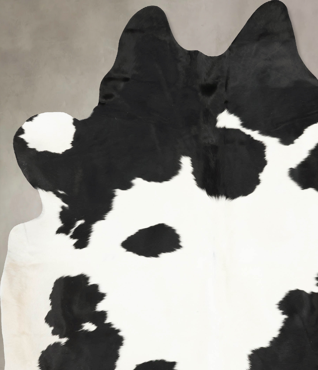 Black and White XX-Large Brazilian Cowhide Rug 8'9"H x 7'2"W #B15992 b