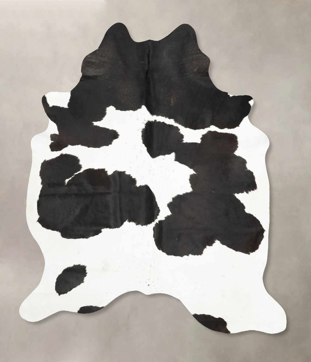 Black and White X-Large Brazilian Cowhide Rug 7'9"H x 6'2"W #B15993 by