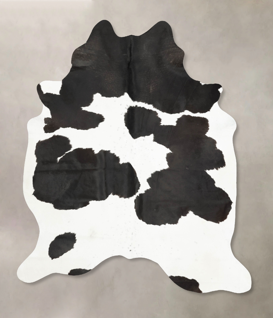Black and White X-Large Brazilian Cowhide Rug 7'9"H x 6'2"W #B15993 by Hudson Hides