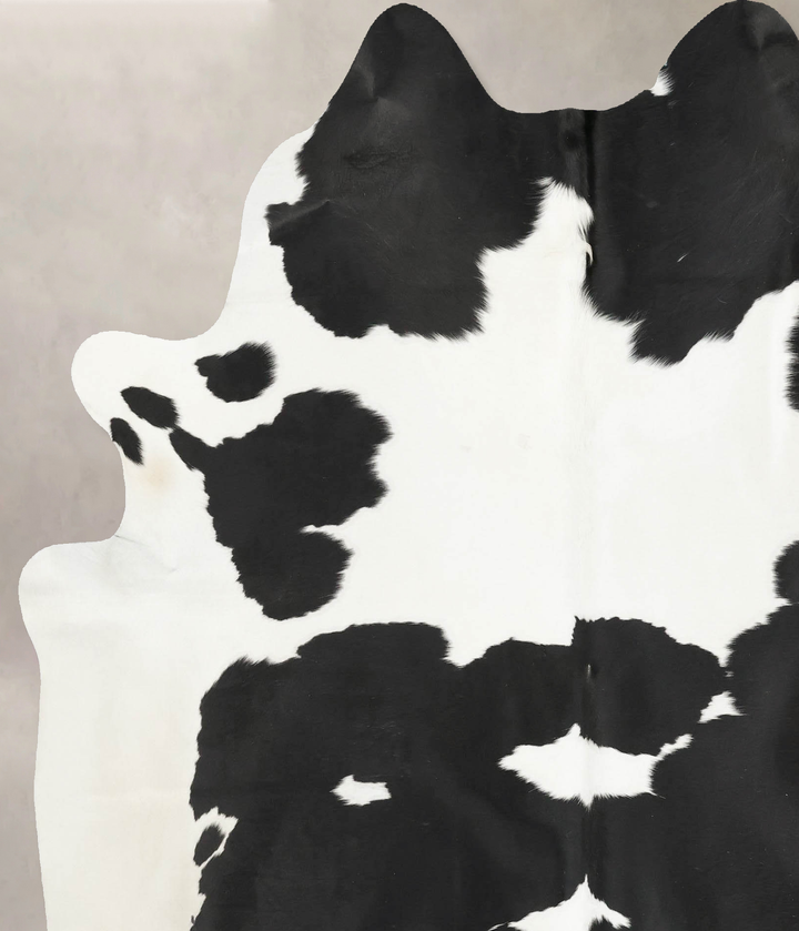 Black and White X-Large Brazilian Cowhide Rug 7'5"H x 6'4"W #B15995 by Hudson Hides