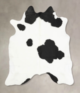Black and White X-Large Brazilian Cowhide Rug 7'0"H x 6'3"W #B15996 by Hudson Hides