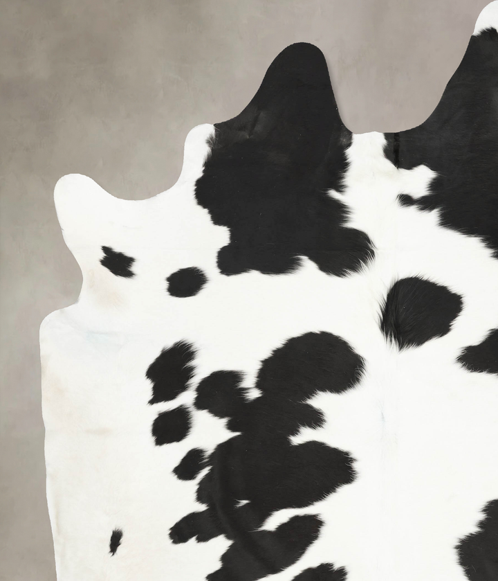 Black and White XX-Large Brazilian Cowhide Rug 8'7"H x 7'1"W #B15997 by Hudson Hides