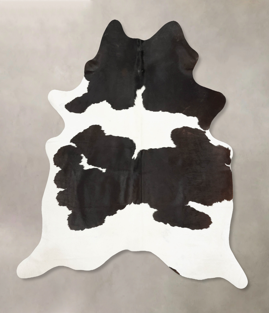 Black and White XX-Large Brazilian Cowhide Rug 8'0"H x 6'9"W #B15999 by Hudson Hides