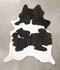 Black and White XX-Large Brazilian Cowhide Rug 8'0
