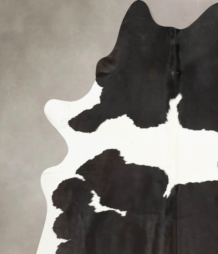 Black and White XX-Large Brazilian Cowhide Rug 8'0"H x 6'9"W #B15999 by Hudson Hides