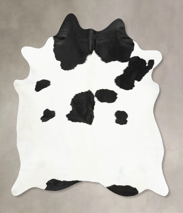 Black and White XX-Large Brazilian Cowhide Rug 7'7"H x 6'8"W #B16000 by Hudson Hides