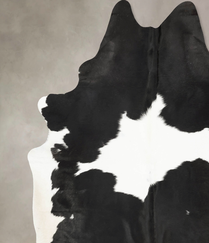 Black and White XX-Large Brazilian Cowhide Rug 8'9"H x 7'2"W #B16002 by Hudson Hides