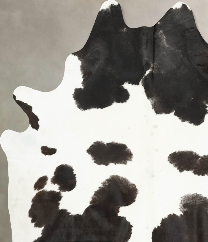 Black and White XX-Large Brazilian Cowhide Rug 8'4"H x 6'8"W #B16003 by Hudson Hides