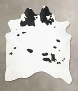Black and White XX-Large Brazilian Cowhide Rug 8'11"H x 6'10"W #B16005 by Hudson Hides