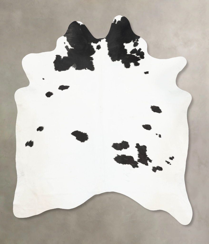 Black and White XX-Large Brazilian Cowhide Rug 8'11"H x 6'10"W #B16005 by Hudson Hides