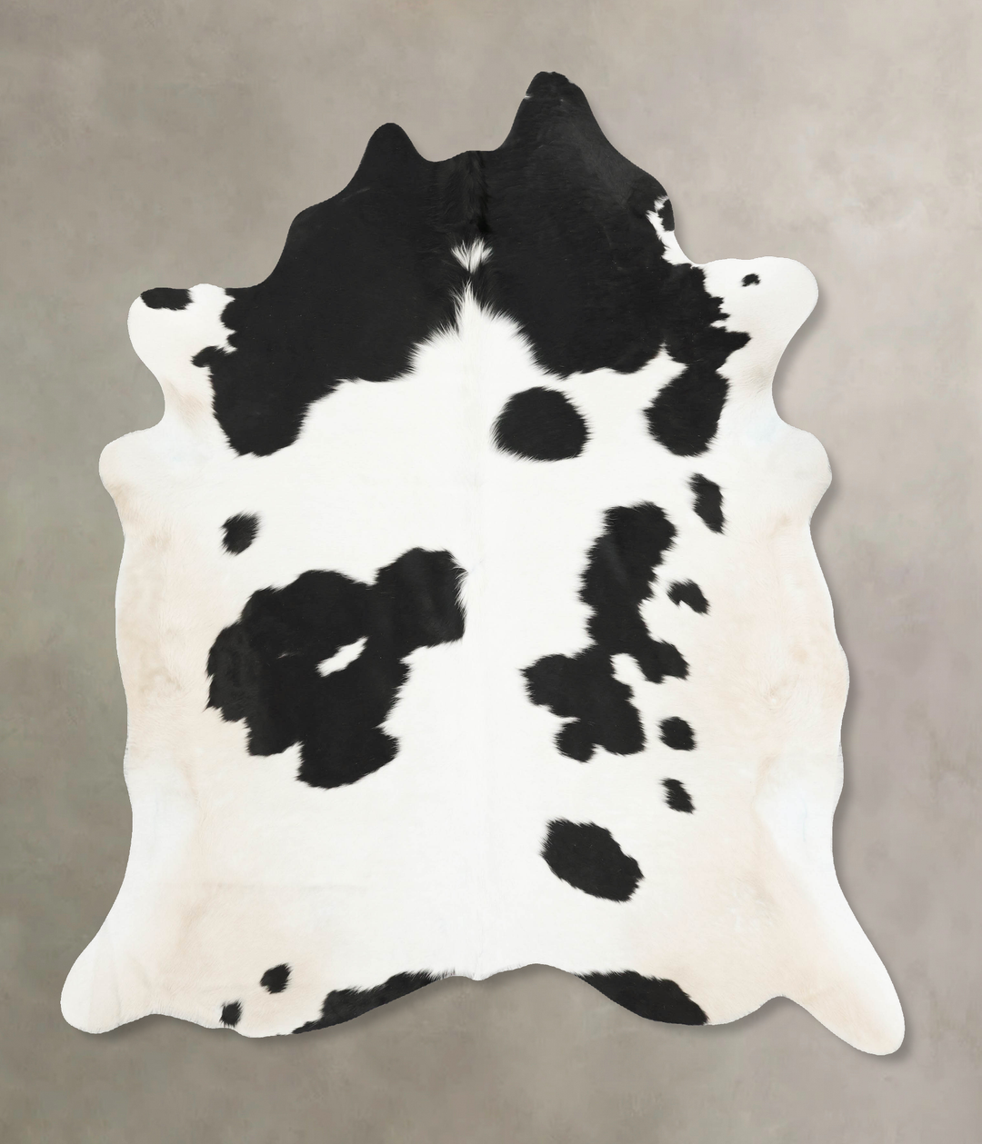 Black and White XX-Large Brazilian Cowhide Rug 7'8"H x 6'10"W #B16006 