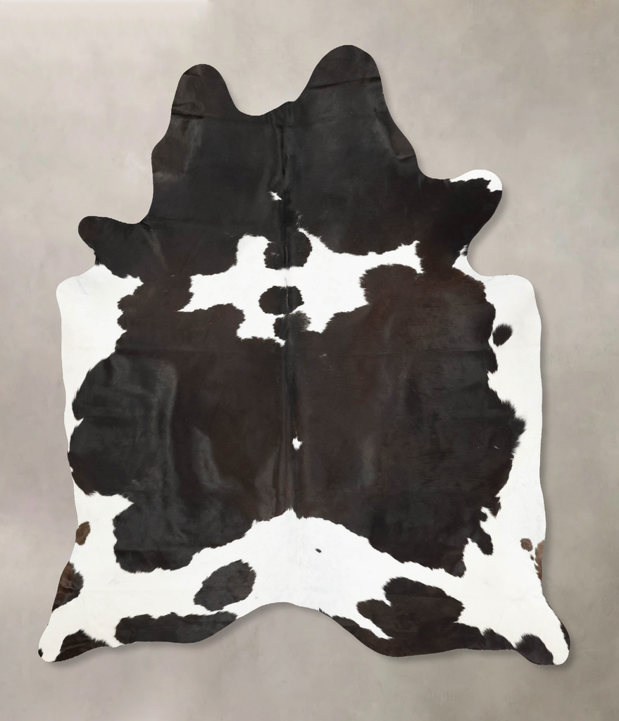 Chocolate and White XX-Large Brazilian Cowhide Rug 8'8"H x 7'2"W #B16009 by Hudson Hides