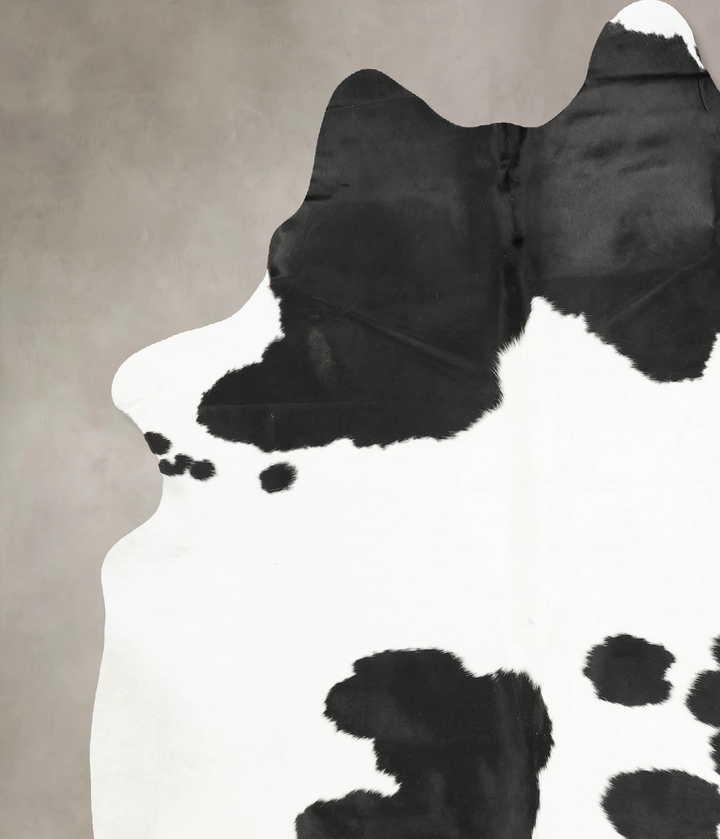 Black and White XX-Large Brazilian Cowhide Rug 8'9"H x 7'4"W #B16010 by Hudson Hides