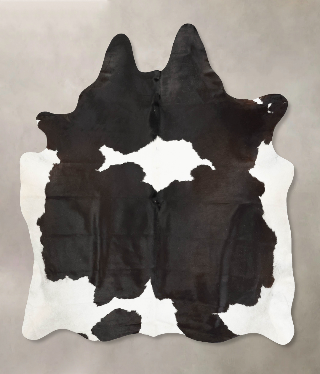 Black and White XX-Large Brazilian Cowhide Rug 8'0"H x 6'9"W #B16011 b