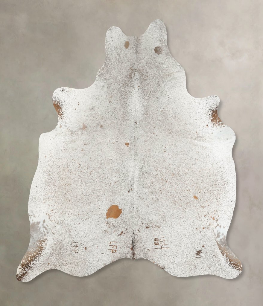 Salt and Pepper Brown XX-Large Brazilian Cowhide Rug 8'4"H x 6'9"W #B16012 by Hudson Hides
