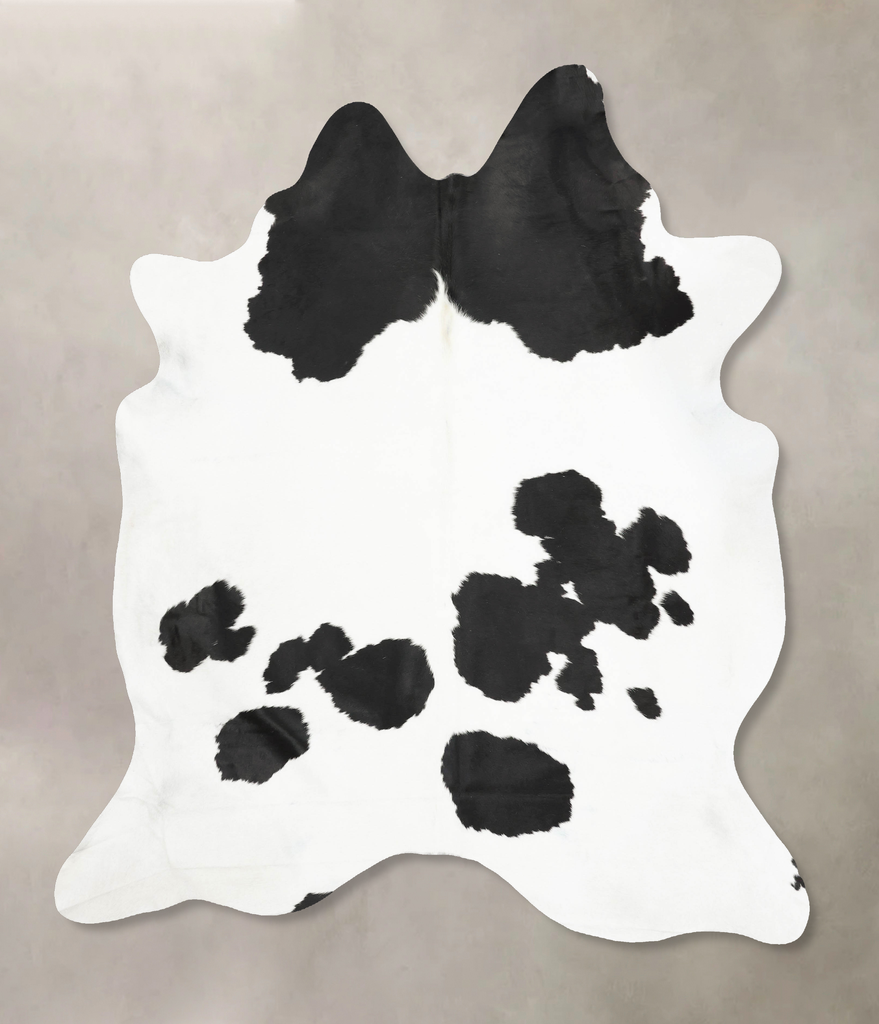 Black and White XX-Large Brazilian Cowhide Rug 8'6"H x 7'3"W #B16017 by Hudson Hides