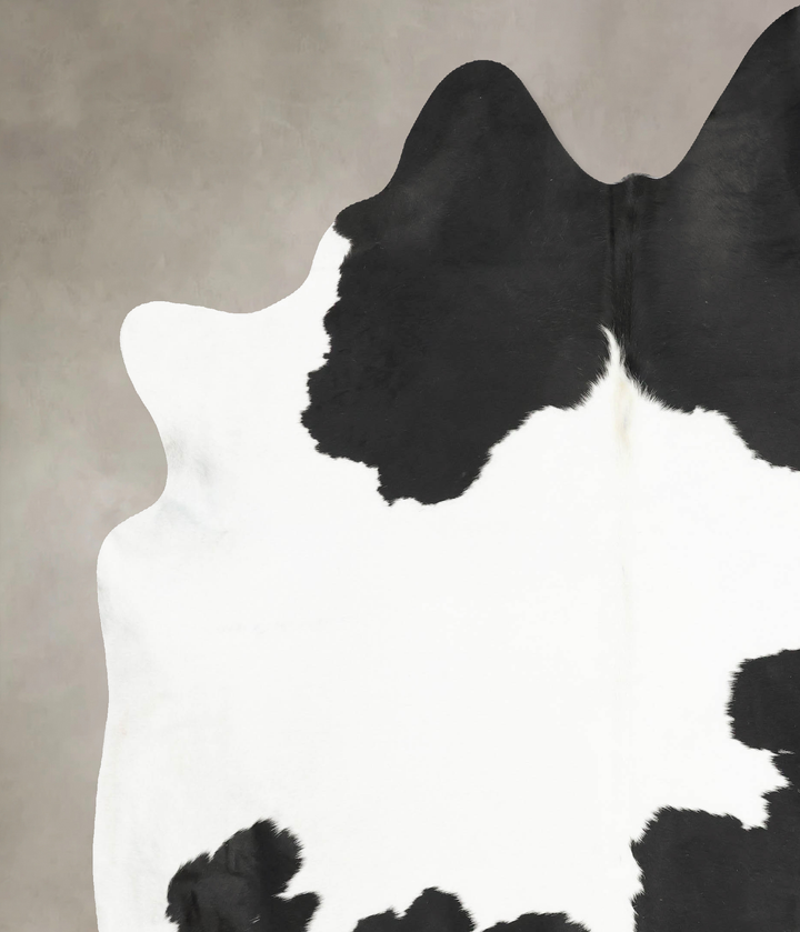 Black and White XX-Large Brazilian Cowhide Rug 8'6"H x 7'3"W #B16017 by Hudson Hides