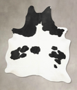 Black and White X-Large Brazilian Cowhide Rug 7'10"H x 5'10"W #B16018 by Hudson Hides