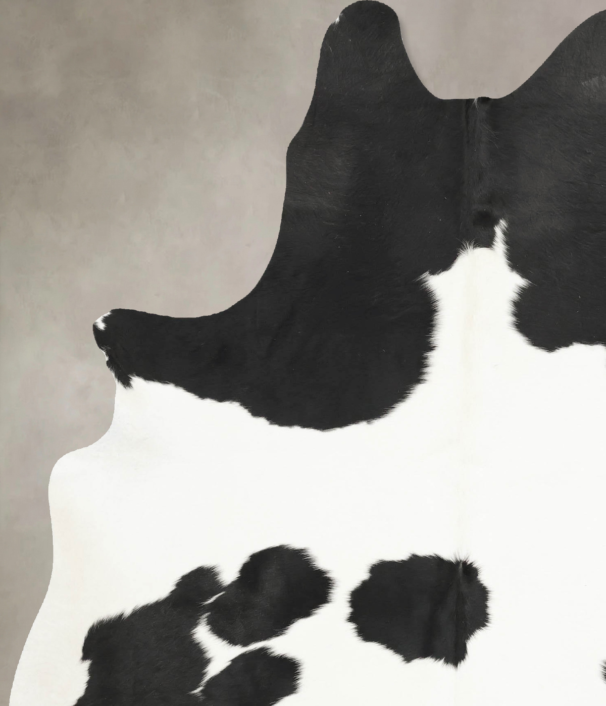Black and White X-Large Brazilian Cowhide Rug 7'10"H x 5'10"W #B16018 by Hudson Hides