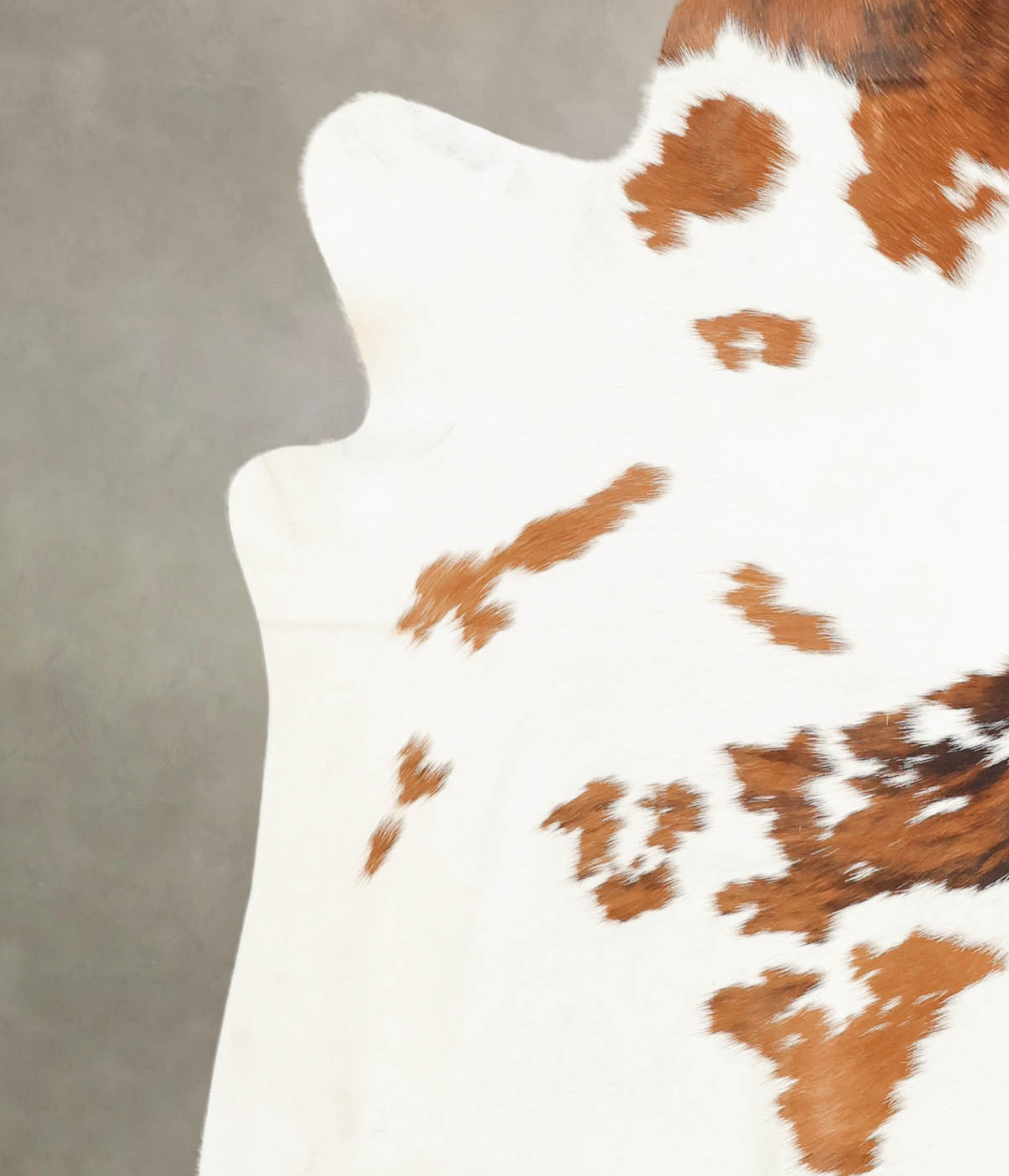 Brown and White X-Large Brazilian Cowhide Rug 6'6"H x 6'3"W #B1602 by Hudson Hides