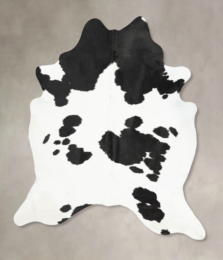 Black and White XX-Large Brazilian Cowhide Rug 8'7"H x 7'2"W #B16020 by Hudson Hides