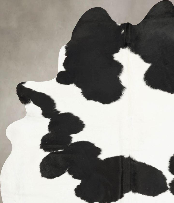 Black and White XX-Large Brazilian Cowhide Rug 8'11"H x 6'10"W #B16021 by Hudson Hides