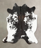 Chocolate and White X-Large Brazilian Cowhide Rug 6'4