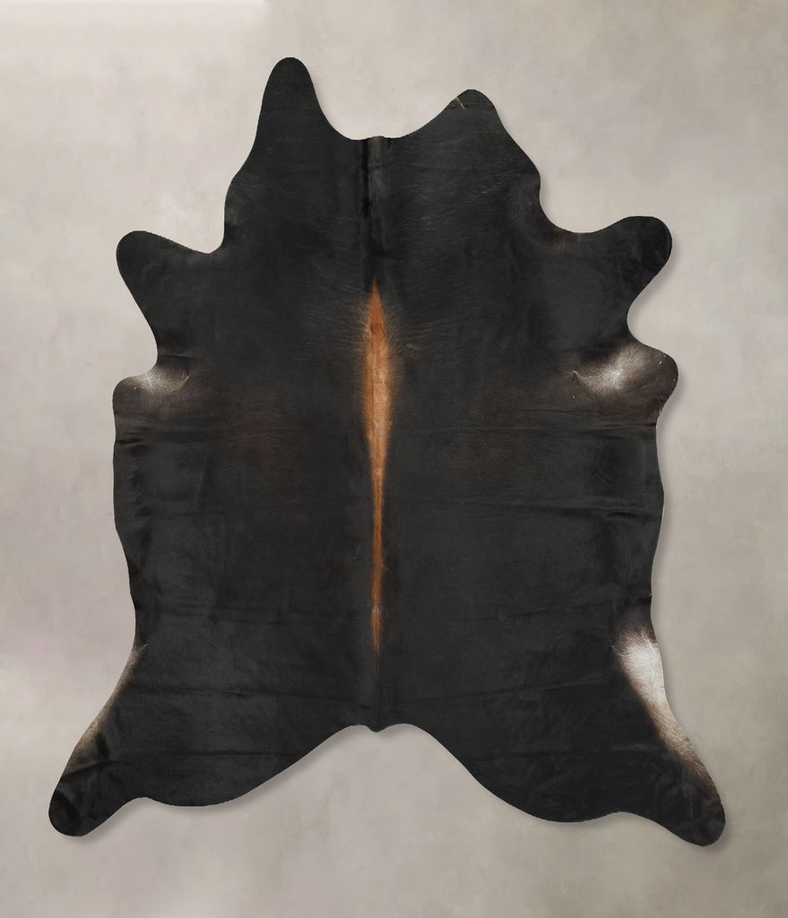 Chocolate XX-Large Brazilian Cowhide Rug 7'7"H x 6'10"W #B16032 by Hudson Hides