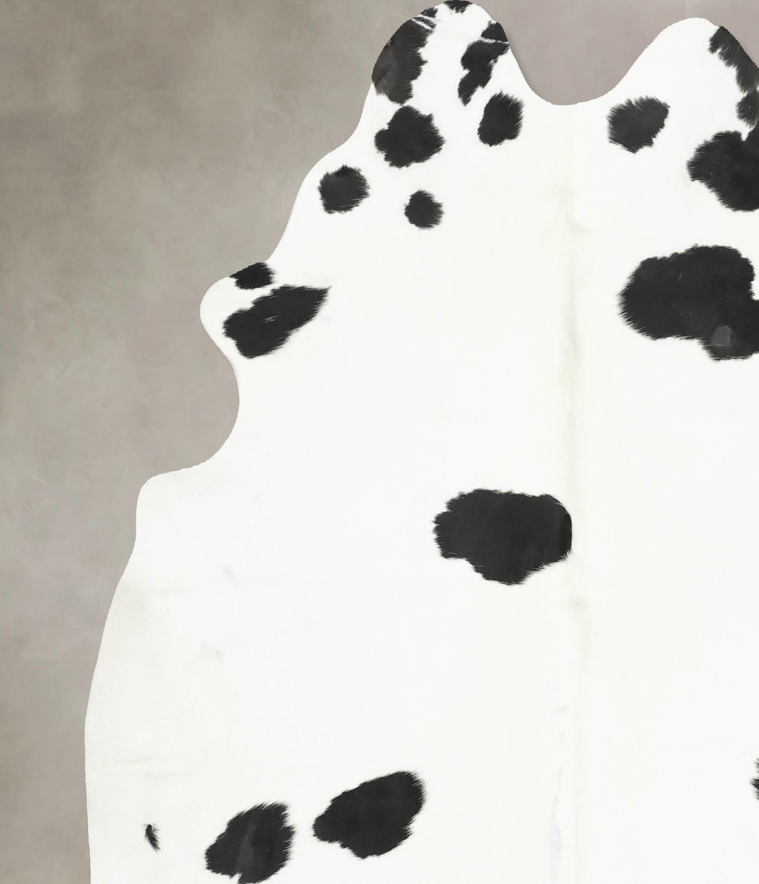 Black and White X-Large Brazilian Cowhide Rug 7'3"H x 6'8"W #B16034 by