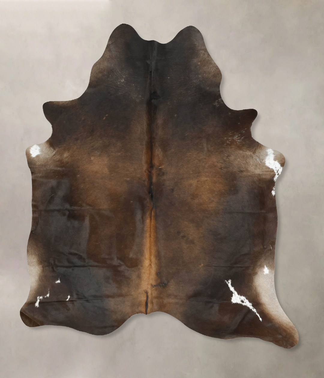 Chocolate X-Large Brazilian Cowhide Rug 7'4"H x 6'2"W #B16036 by Hudso